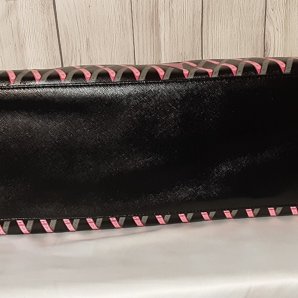 🎈HOLD🎈VICTORIA'S SECRET' TOP~ZIP CARRY~ALL TOTE BAG DOUBLE STRAP RIBBON LOGO - Picture 5 of 16